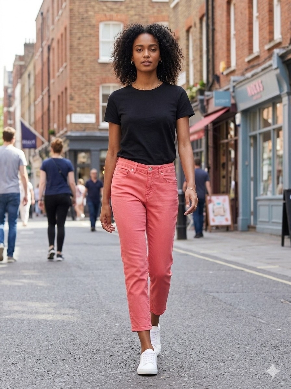 Calvin Klein Jeans Coral Ankle-Length Straight Jeans